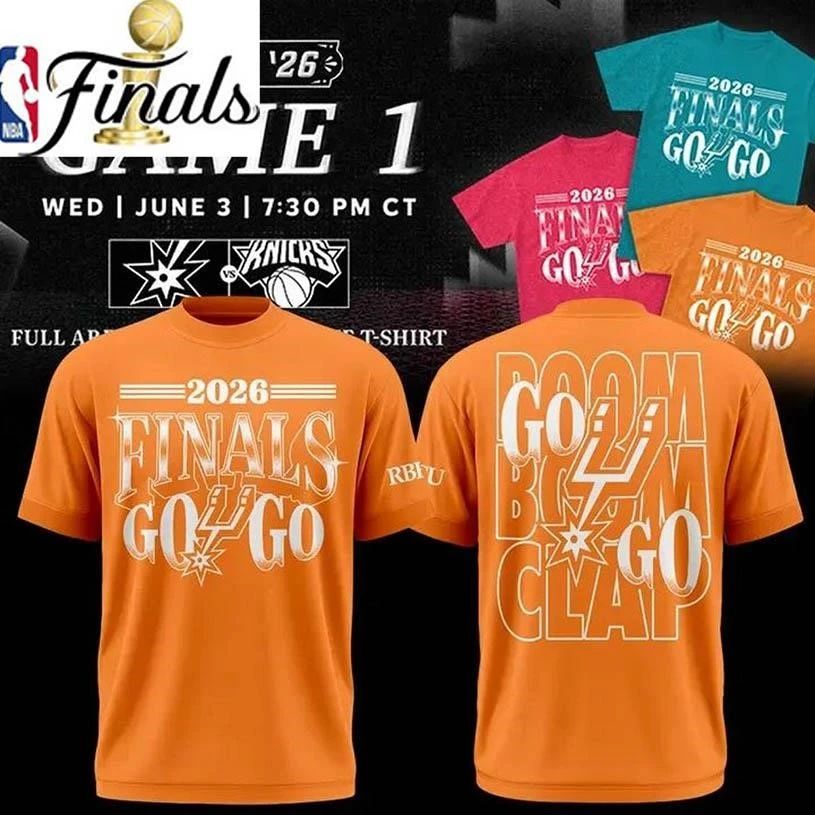 San Antonio Spurs 2026 Game 1 Finals Two Sided Shirt
