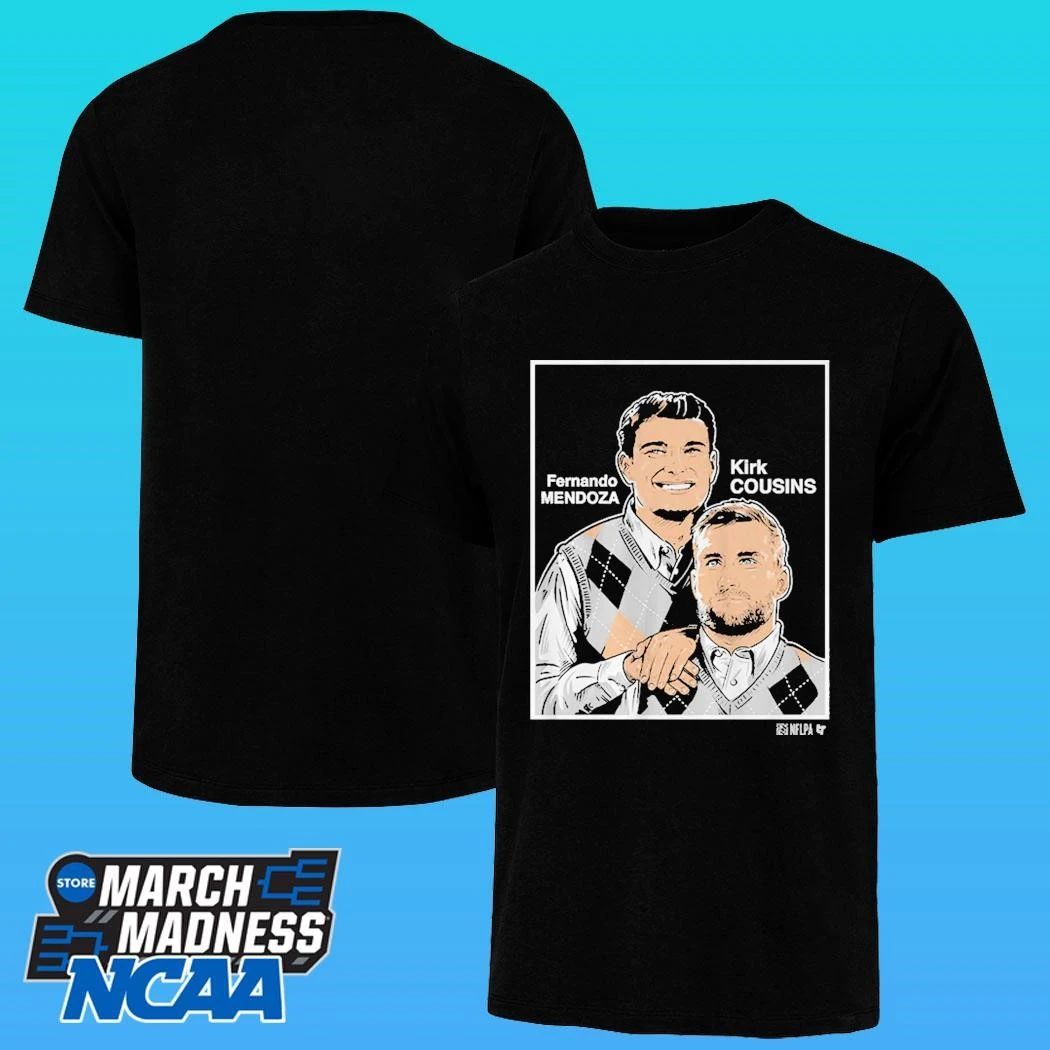 Fernando Mendoza & Kirk Cousins Family Portrait Shirt