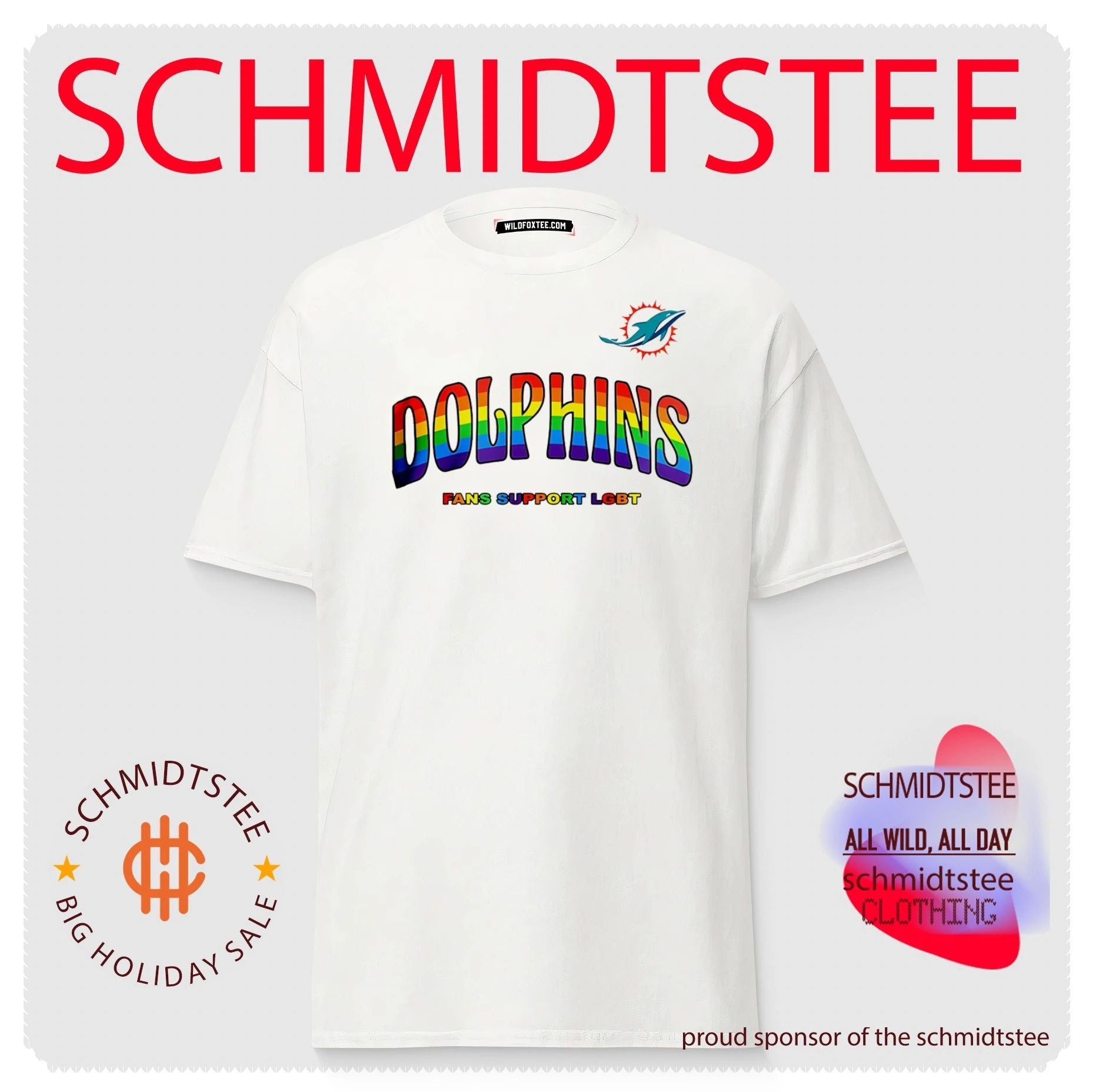 Miami Dolphins Fans Support LGBT Pride Month shirt