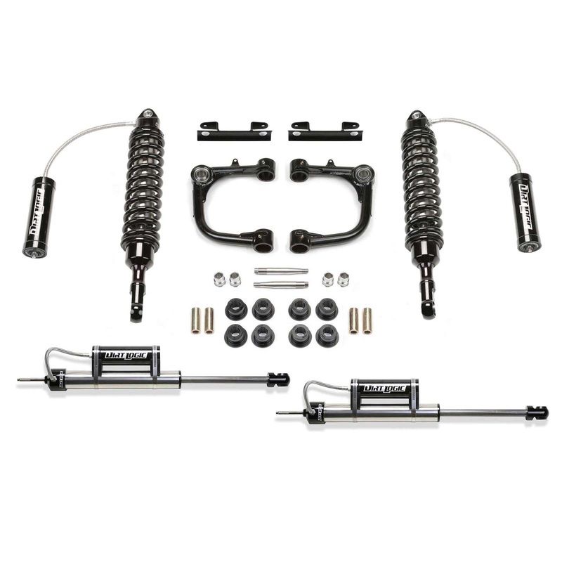 Fabtech 3″ Uniball UCA System w/Front Dirt Logic 2.5 Coilovers w/Reservoir & Rear Dirt Logic Shocks w/Reservoir Kit for 2007-2009 Toyota FJ Cruiser 4WD w/3″ lift