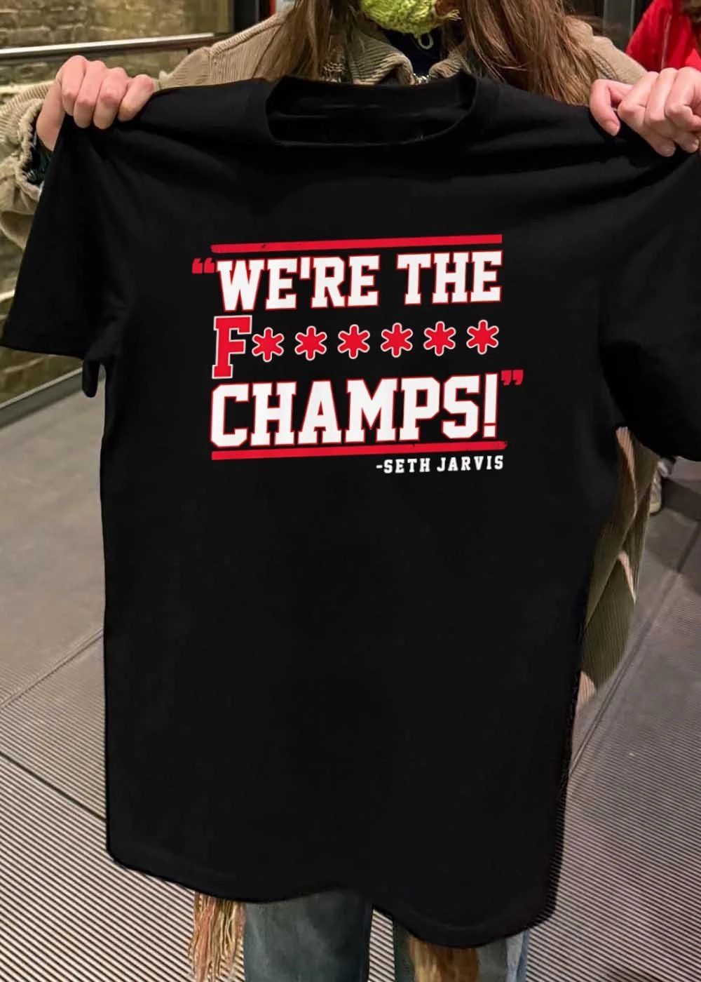 Seth Jarvis Quote We Are The F Champs Carolina Hurricanes shirt