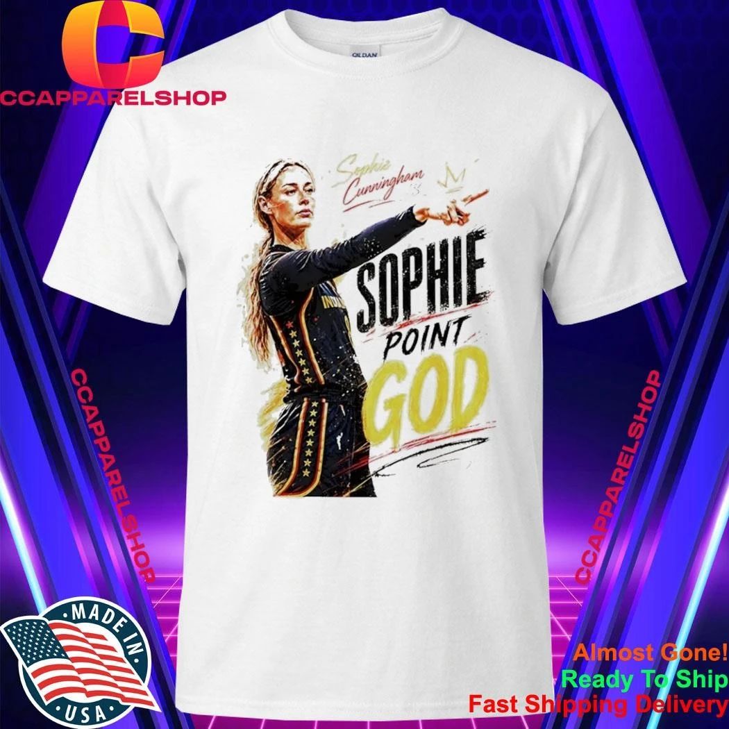 Sophie Cunningham Indiana Fever Point God signature shirt