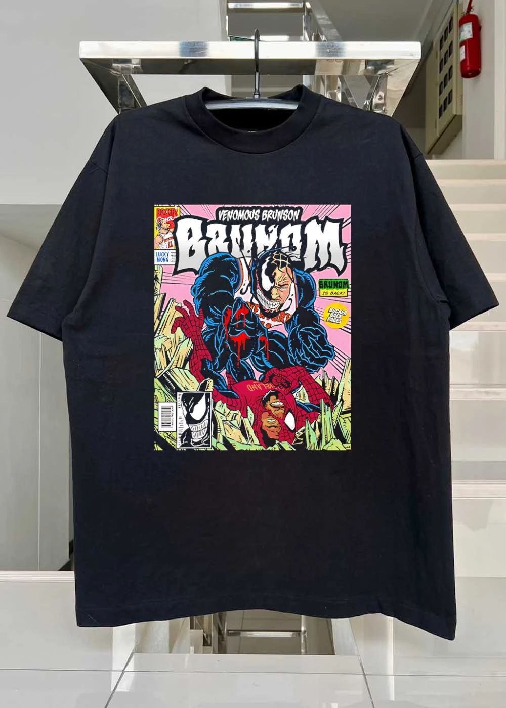 Bocker Cover Venomous Brunson Brunom is Back Bocker Back Pages New York T-Shirt