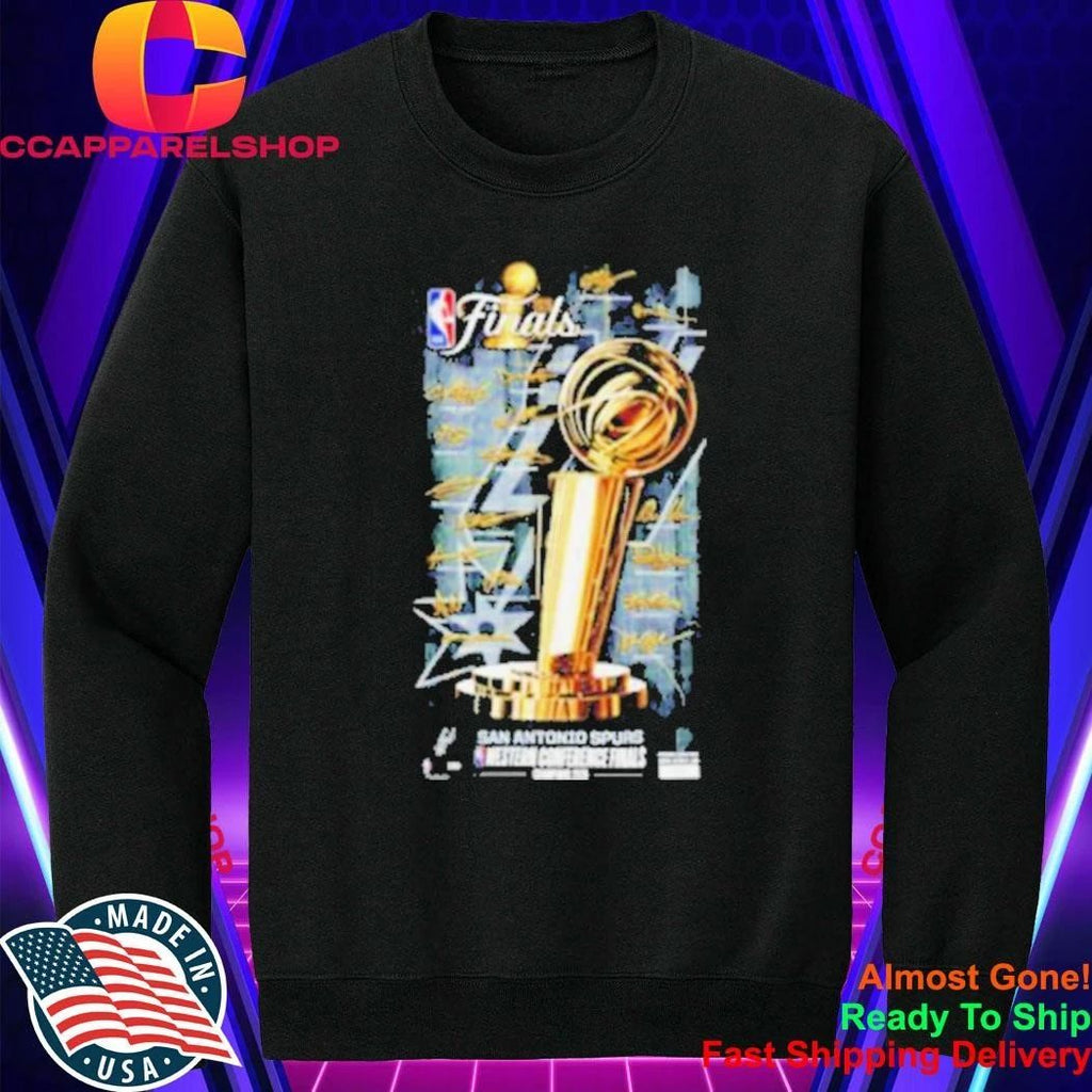 San Antonio Spurs 2026 Nba Western Conference Champions Player Signature Shirt