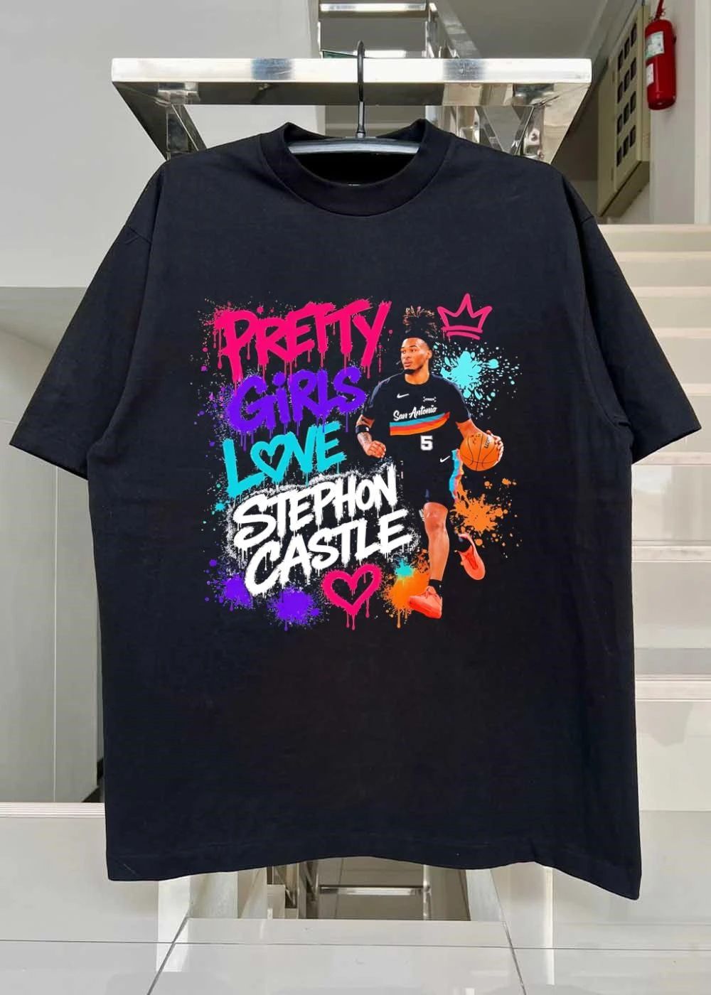 San Antonio Spurs Fan Apparel Pretty Girls Love Stephon Castle T-Shirt