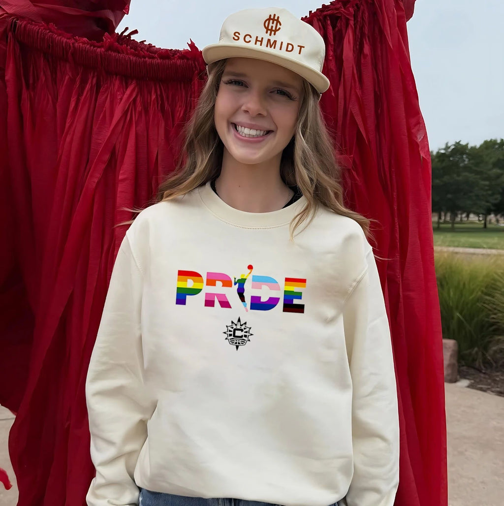 Connecticut Sun WNBA pride stripes shirt