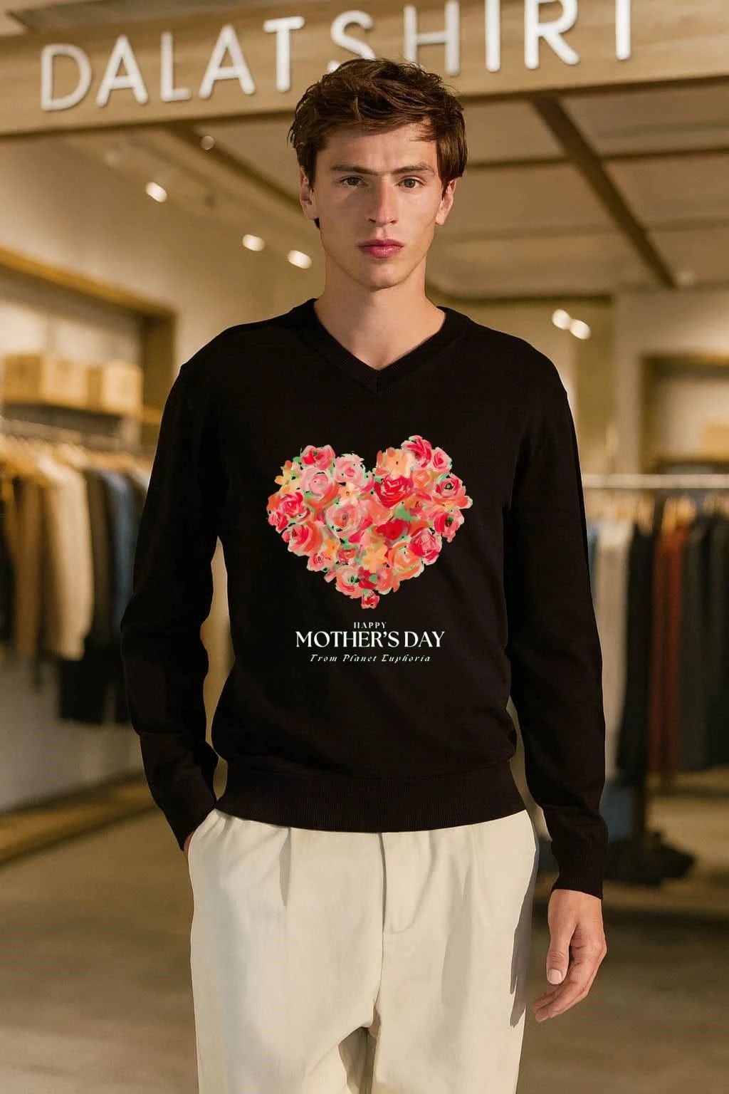 Happy Mother’s Day From Planet Euphoria Floral Heart shirt