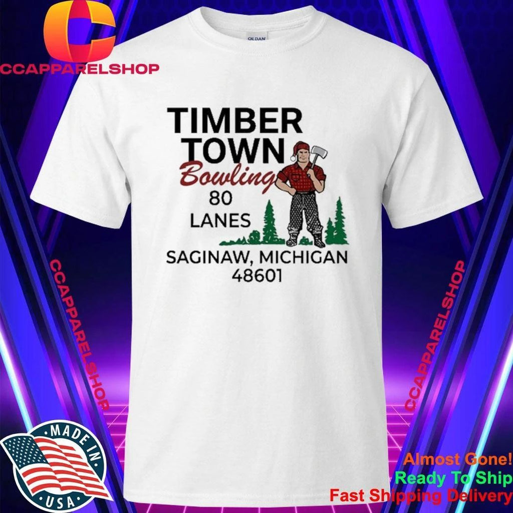 Timber Town Bowling in Saginaw Michigan vintage Shirt
