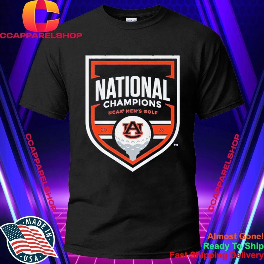 Auburn Tigers NCAA Men’s Golf 2026 National Champions Logo Shirt