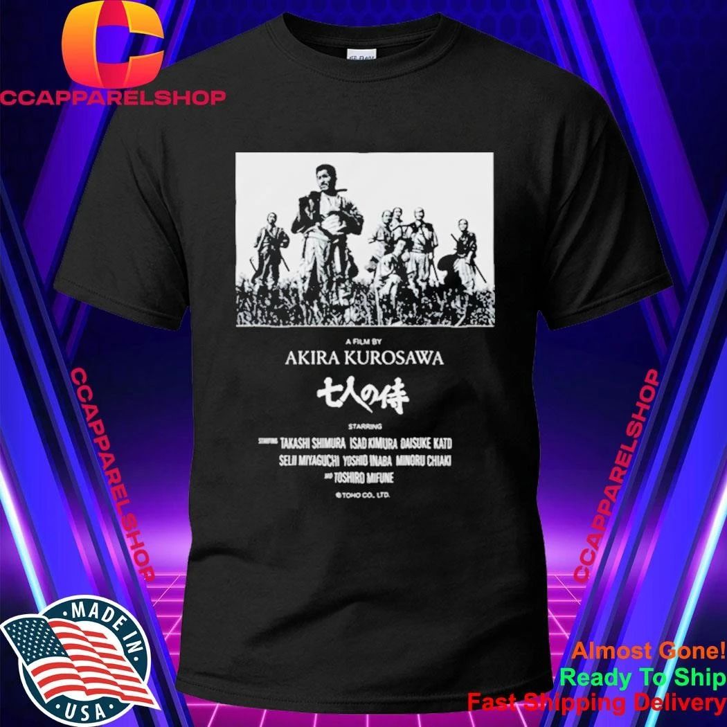 2026 Hideo Kojima Seven Samurai Poster Akira Kurosawa Shirt