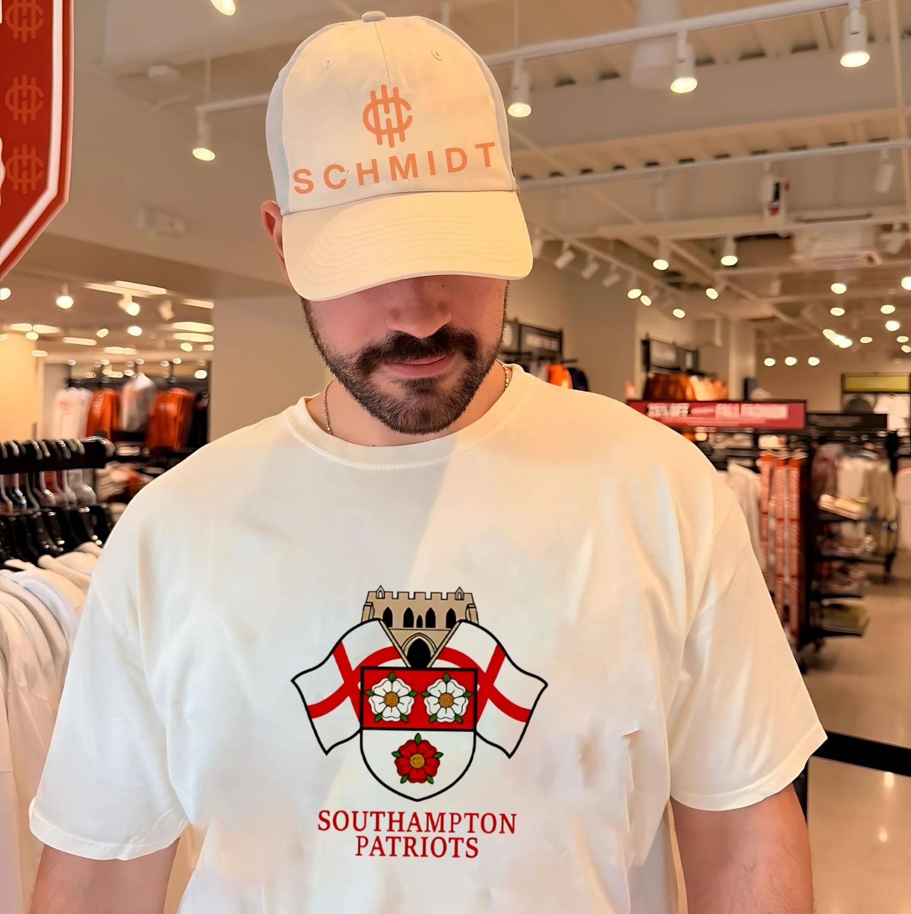 Southampton Patriots flag logo shirt