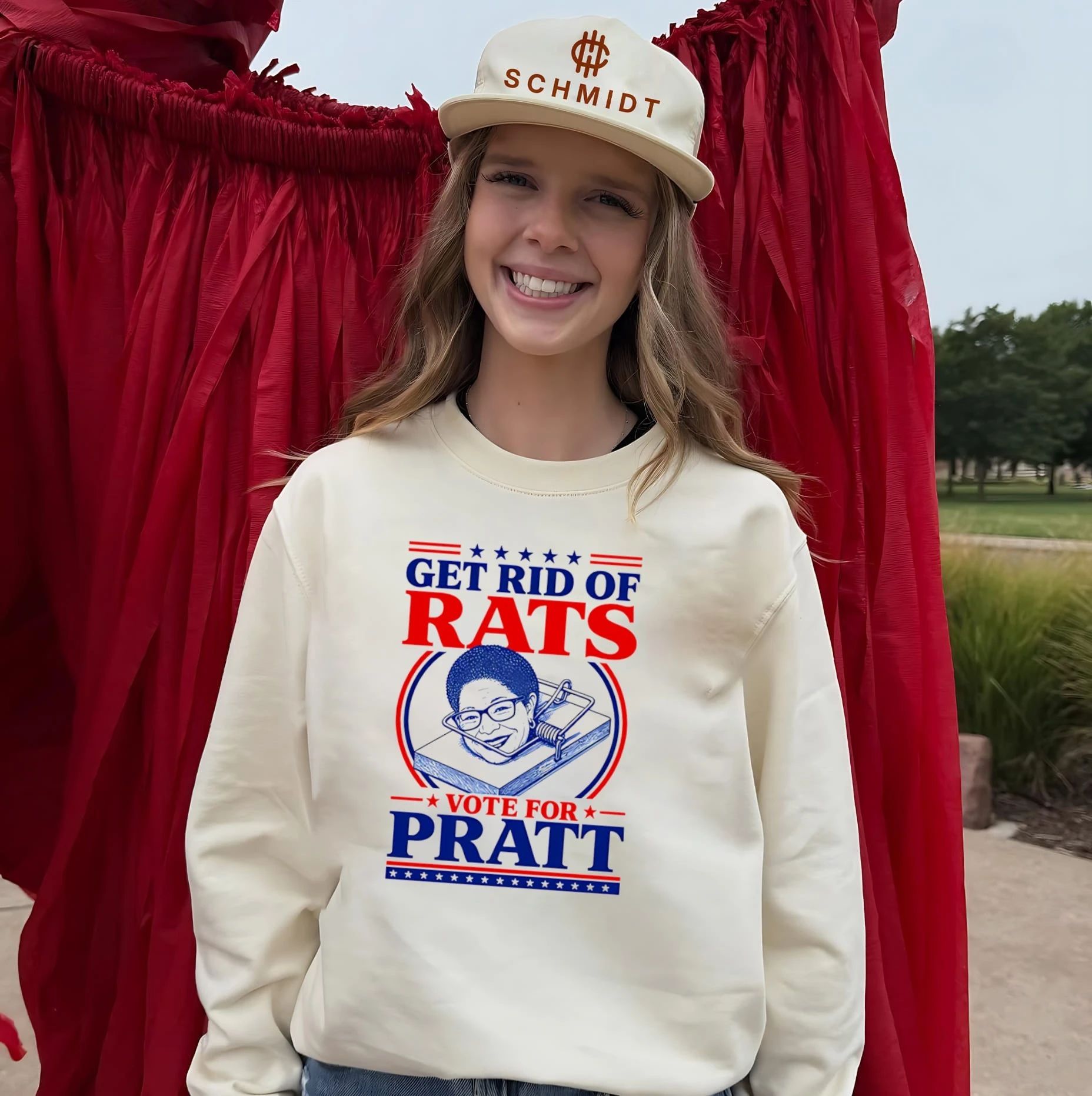 Get Rid Of Rats Vote for Pratt shirt