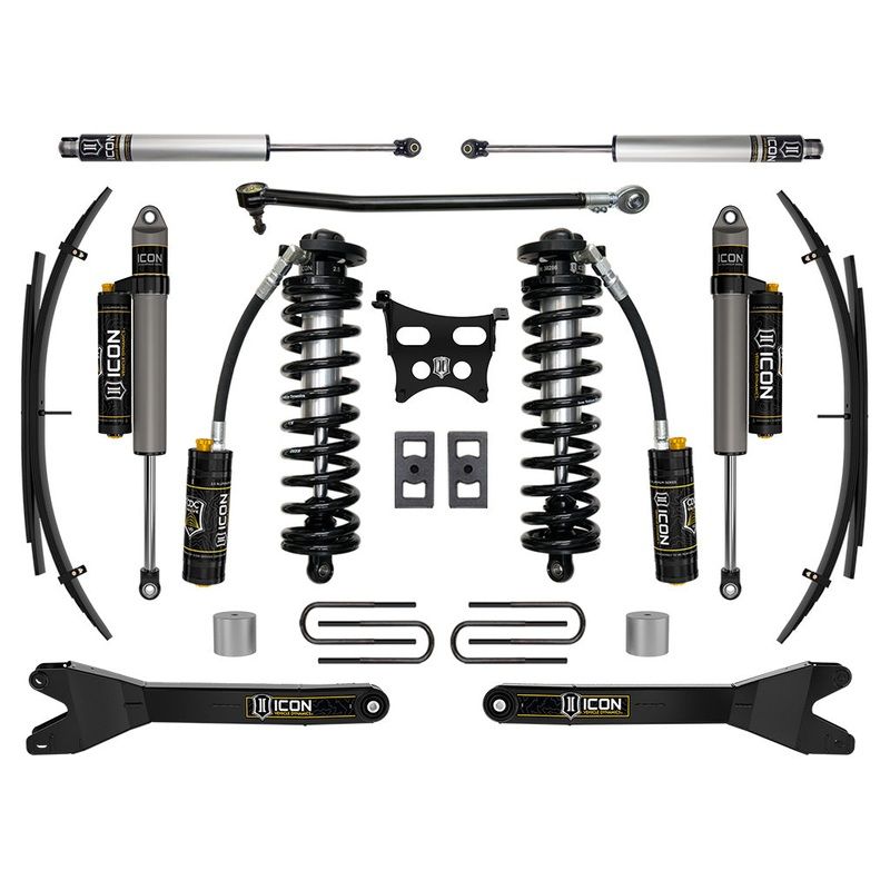 Icon 2.5-3″ Stage 4 Coilover Conv System w/Radius Arms + Expansion Pack Kit for 2023-2026 Ford F350 Super Duty Diesel