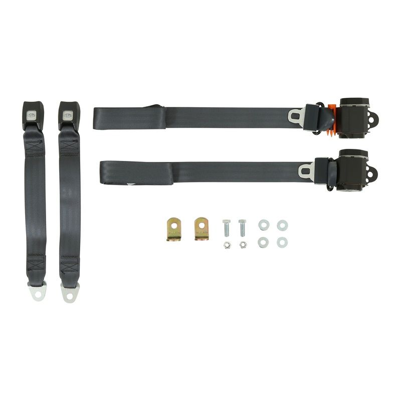 Brothers Trucks Seat Belt Kit – 3-Point – Bench – Blue – Pair