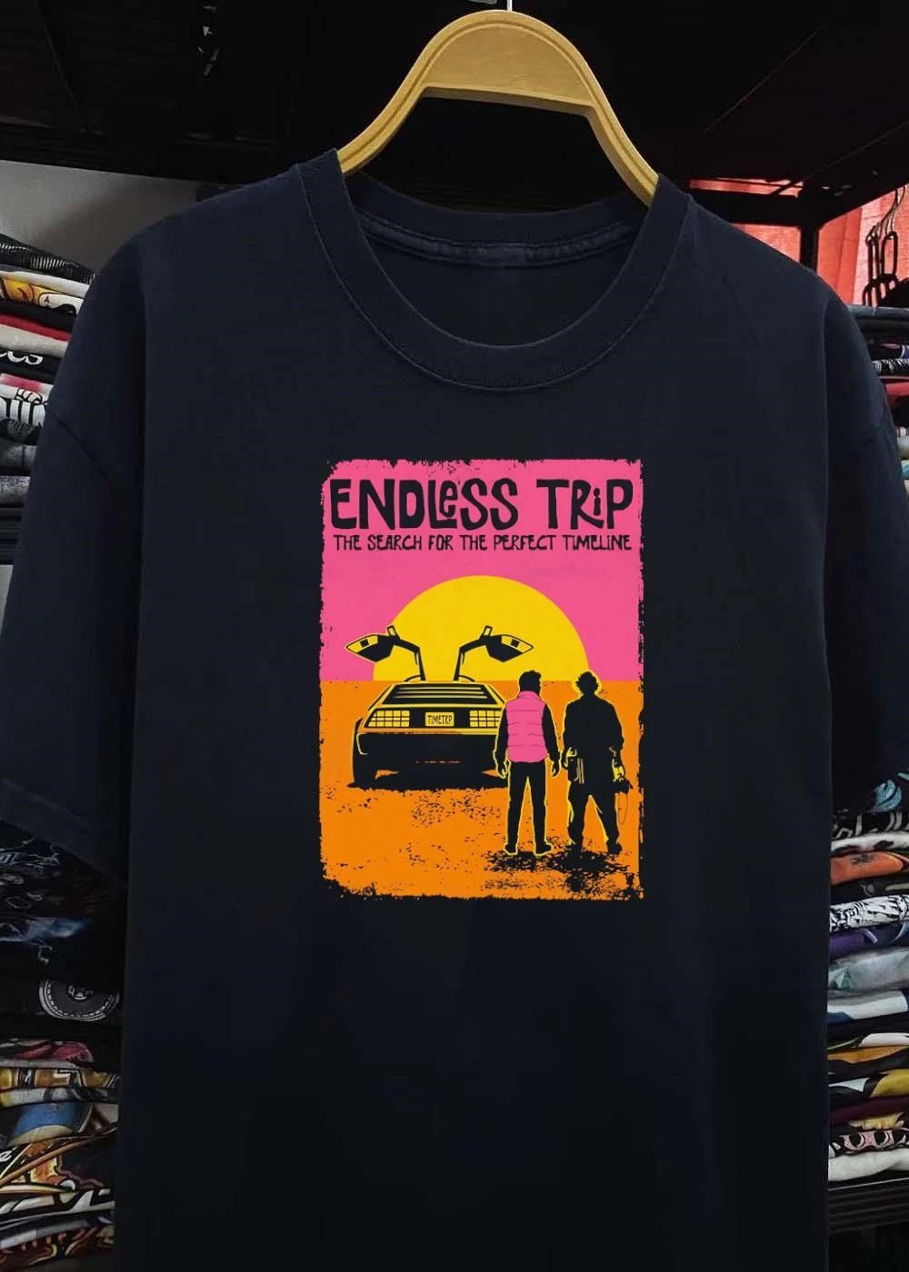 Endless Trip The Search for the Perfect Timeline Time Machine T-Shirt