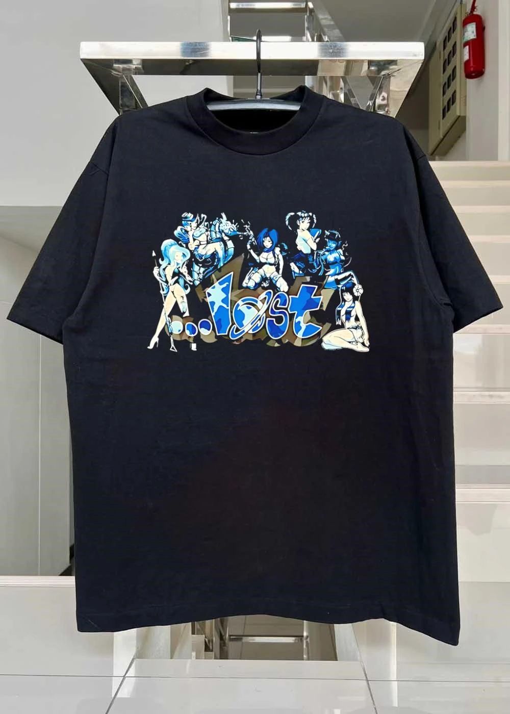 Anime Girls With Weapons and Creatures Lost T-Shirt