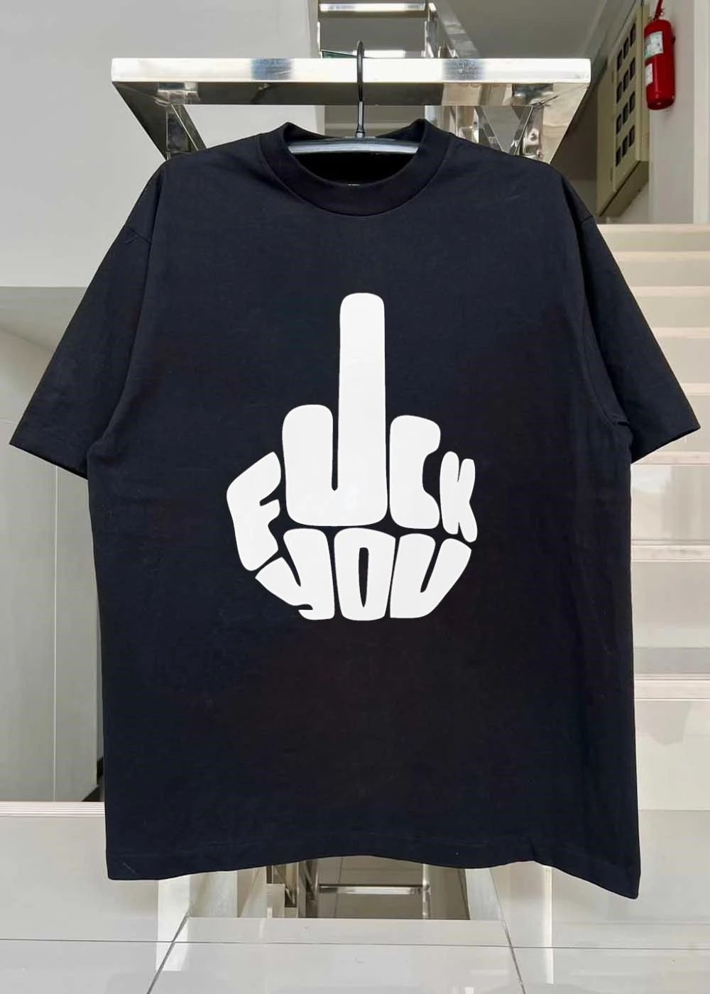 Offensive Gesture Fuck You Graphic T-Shirt