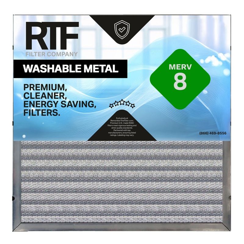 16x24x1 PrimeShield WashGuard Metal HVAC Air Filter Washable & Reusable