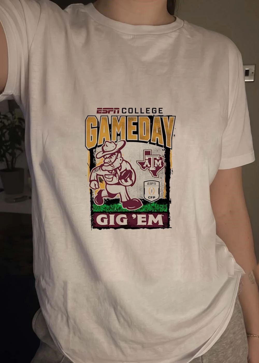 ESPN College GameDay Texas A&M Gig Em Football T-Shirt