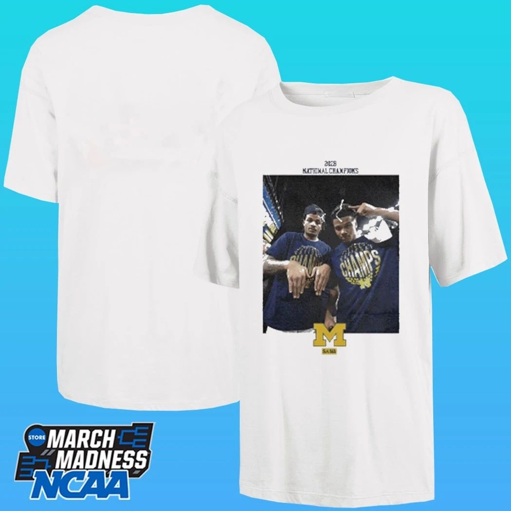 Sana Detroit X Valiant University Of Michigan Basketball 2025-2026 National Champions Shirt