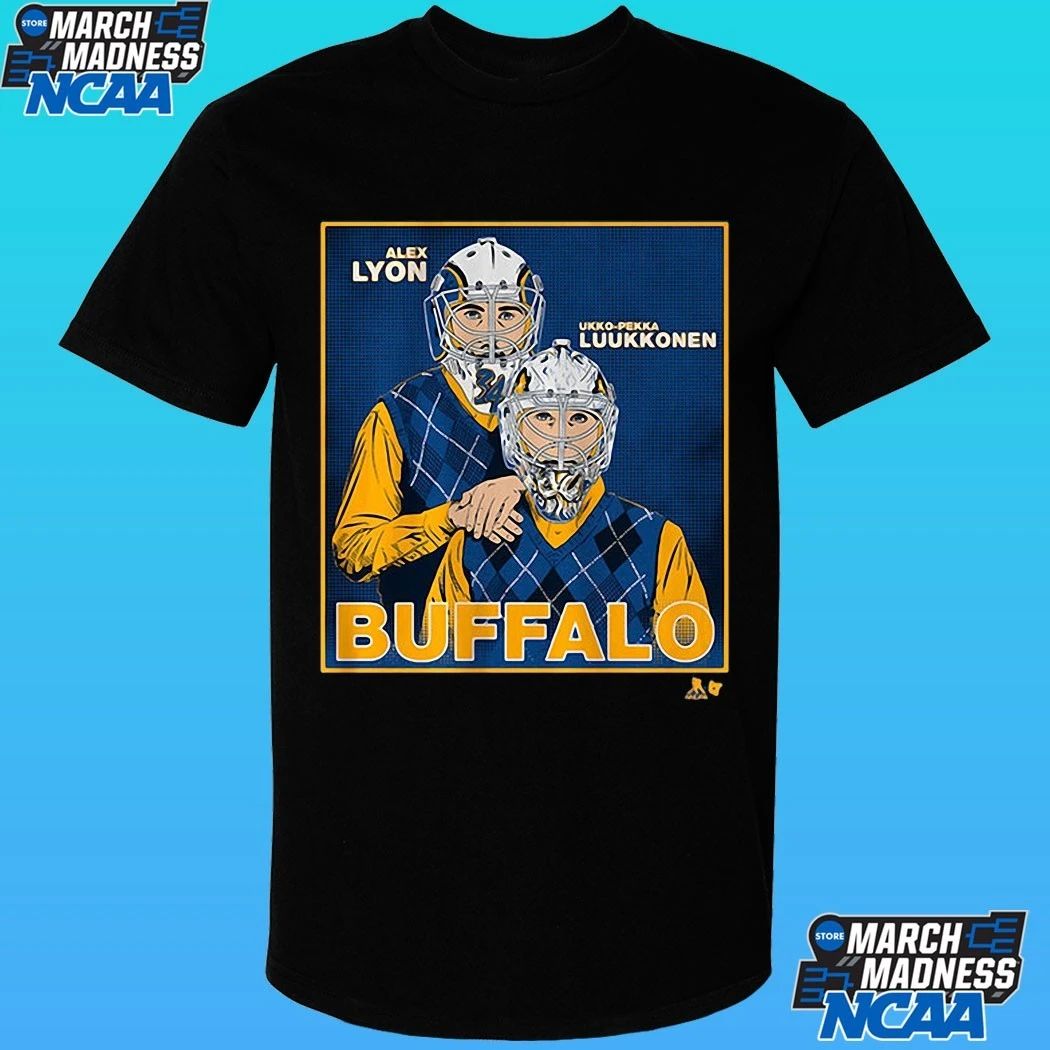 Alex Lyon & Ukko-pekka Luukkonen Buffalo Family Portrait Shirt