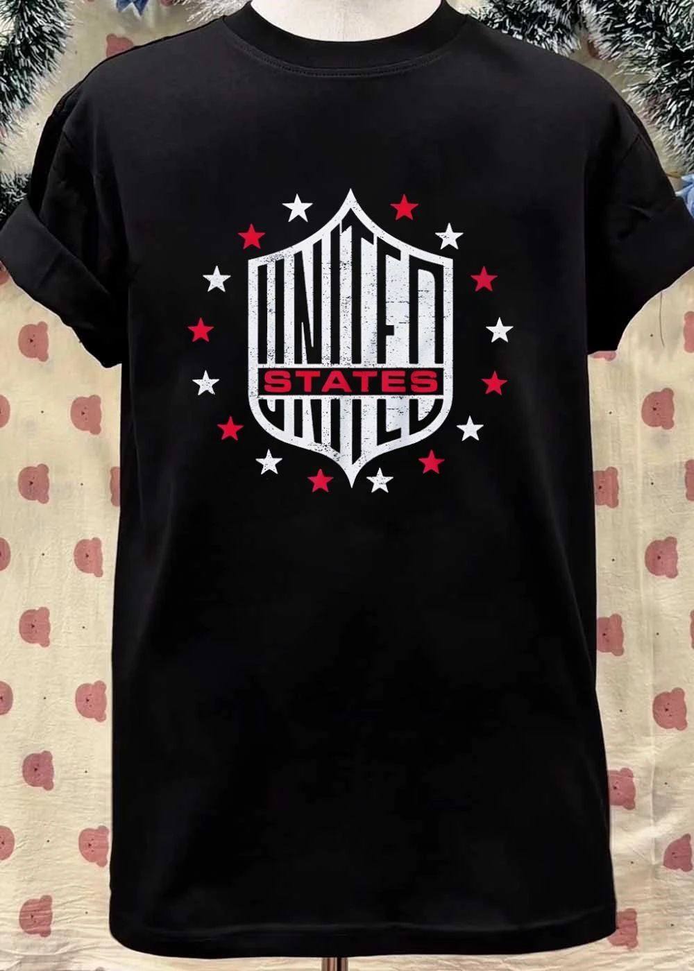 Distressed United States United Patriotic Stars Shield Shirt