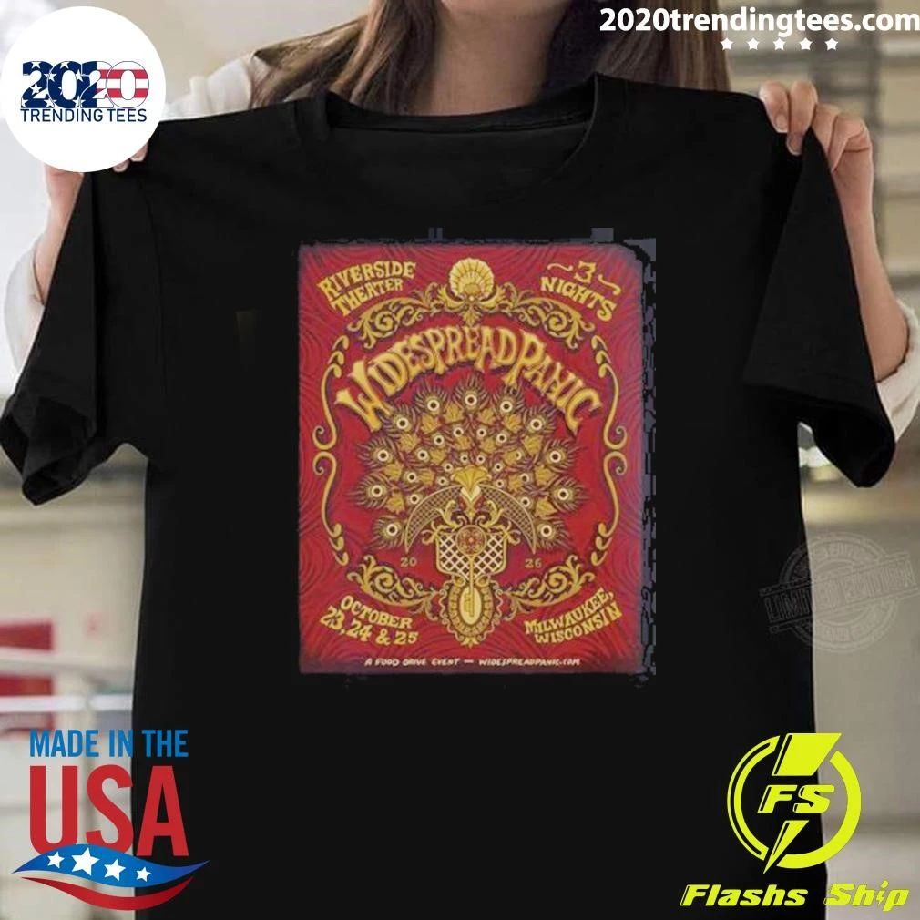 Widespread Panic Live At Riverside Theater Milwaukee Wisconsin On October 23 24 And 25 2026 Shirt