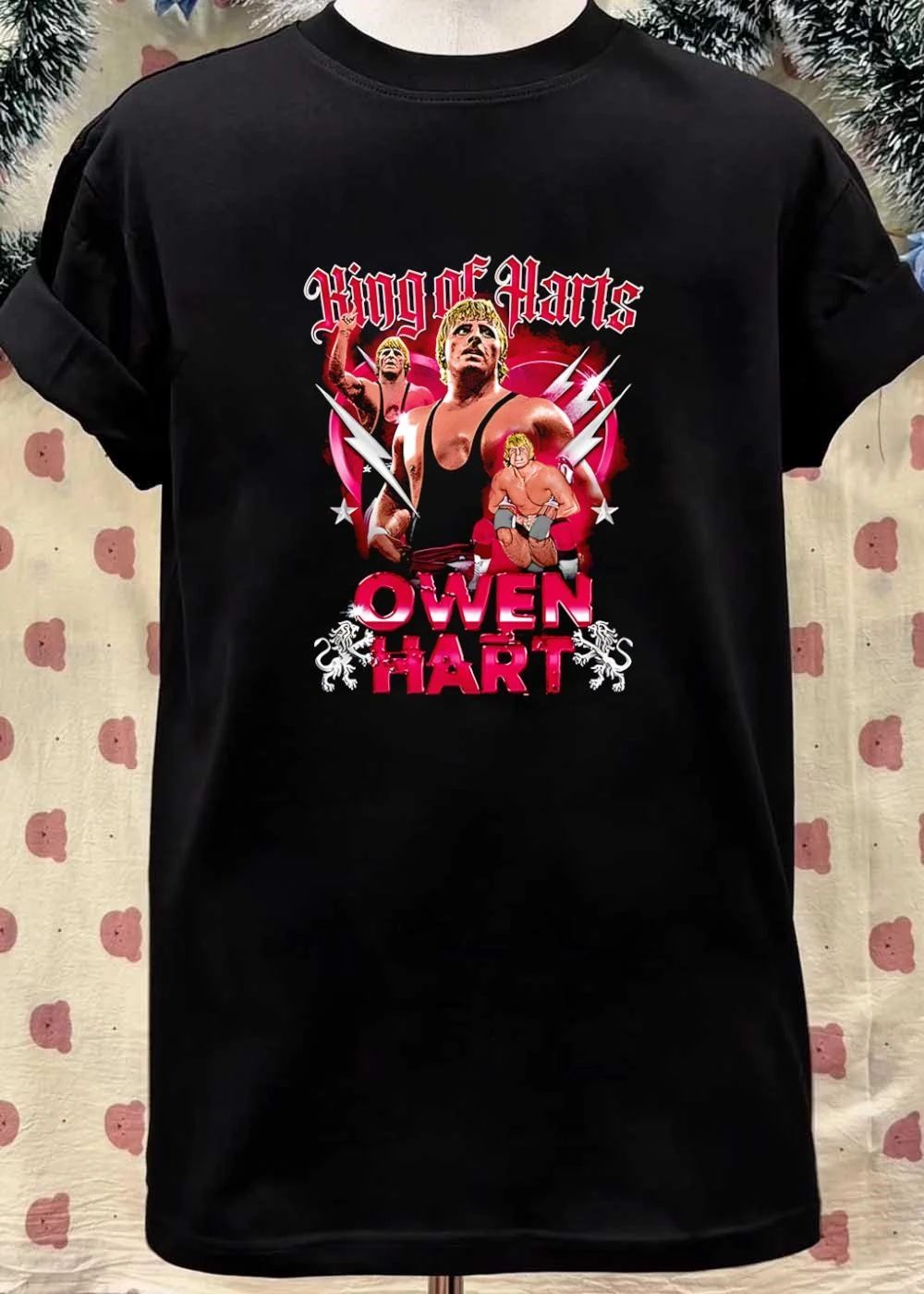 AEW Owen Hart King of Hearts Graphic Wrestling T-Shirt