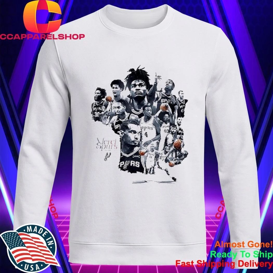 Merci Les Spurs Victor Wembanyama San Antonio NBA 2026 Shirt