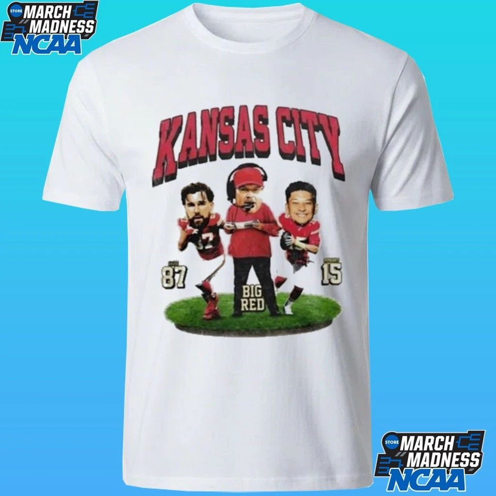 Big Head Mahomes Kelce Reid Kansas City Shirt