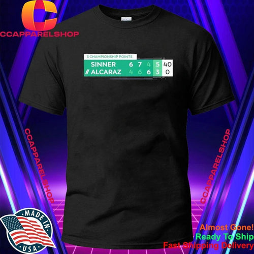 Alcaraz Vs Sinner Championship Points Shirt