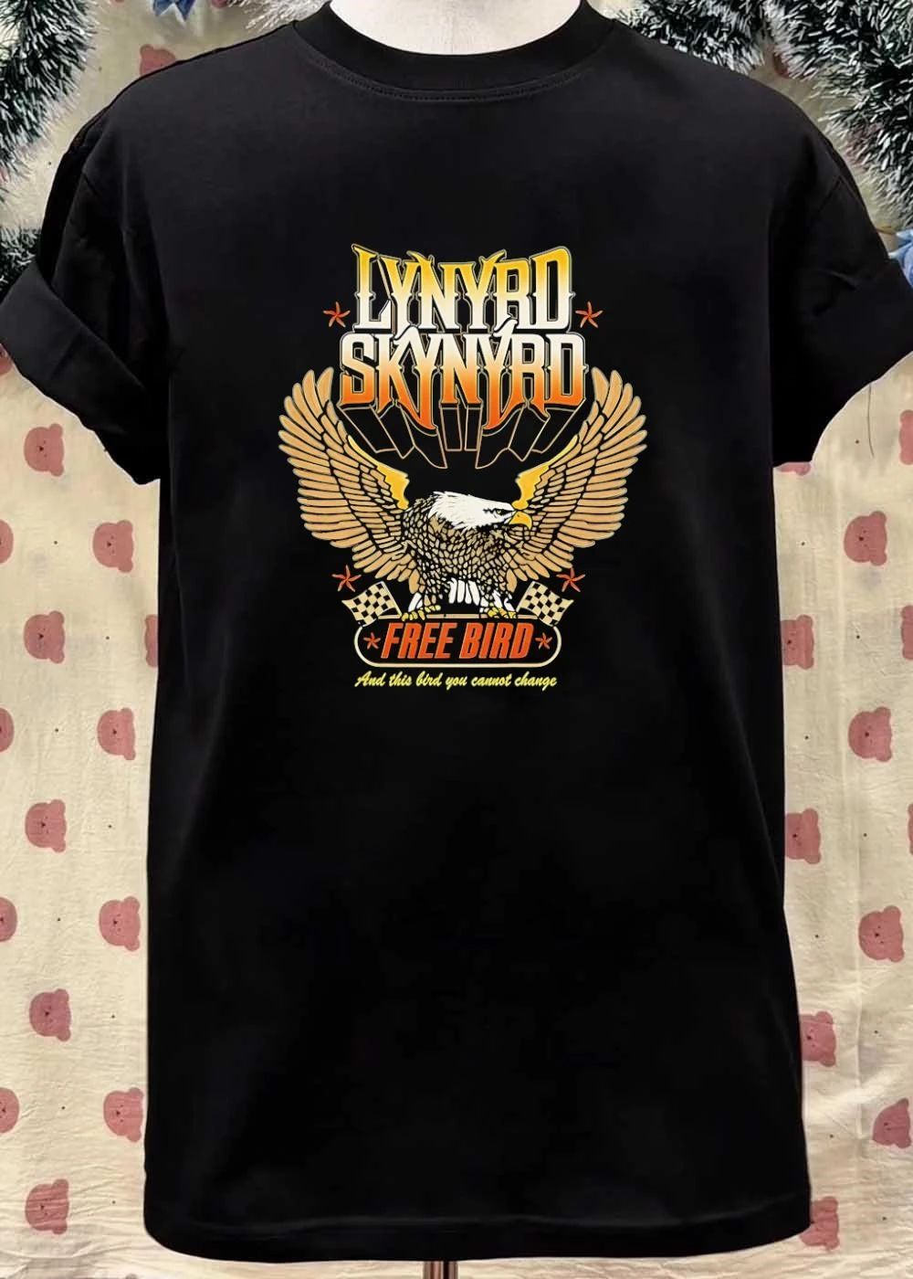 Lynyrd Skynyrd Eagle Racing Free Bird and This You Cannot Change T-Shirt