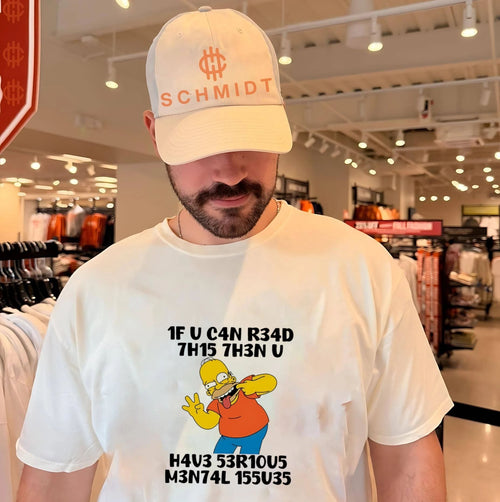 1f u c4n r34d 7h15 7h3n u h4u3 53r10u5 m3n74l 155u35 Simpson shirt