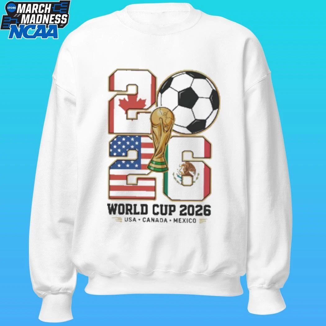 2026 World Cup Soccer Usa Canada Mexico Host Nations Shirt