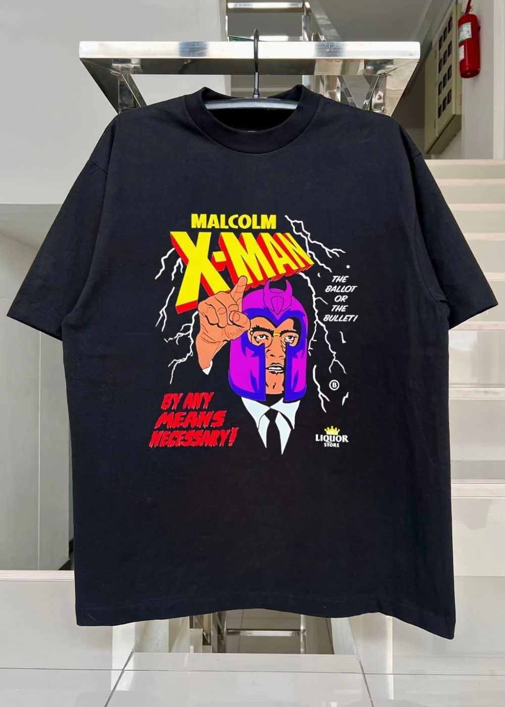 Malcolm X Magneto X-Men Malcolm X-Man the Ballot or the Bullet by Any Means shirt