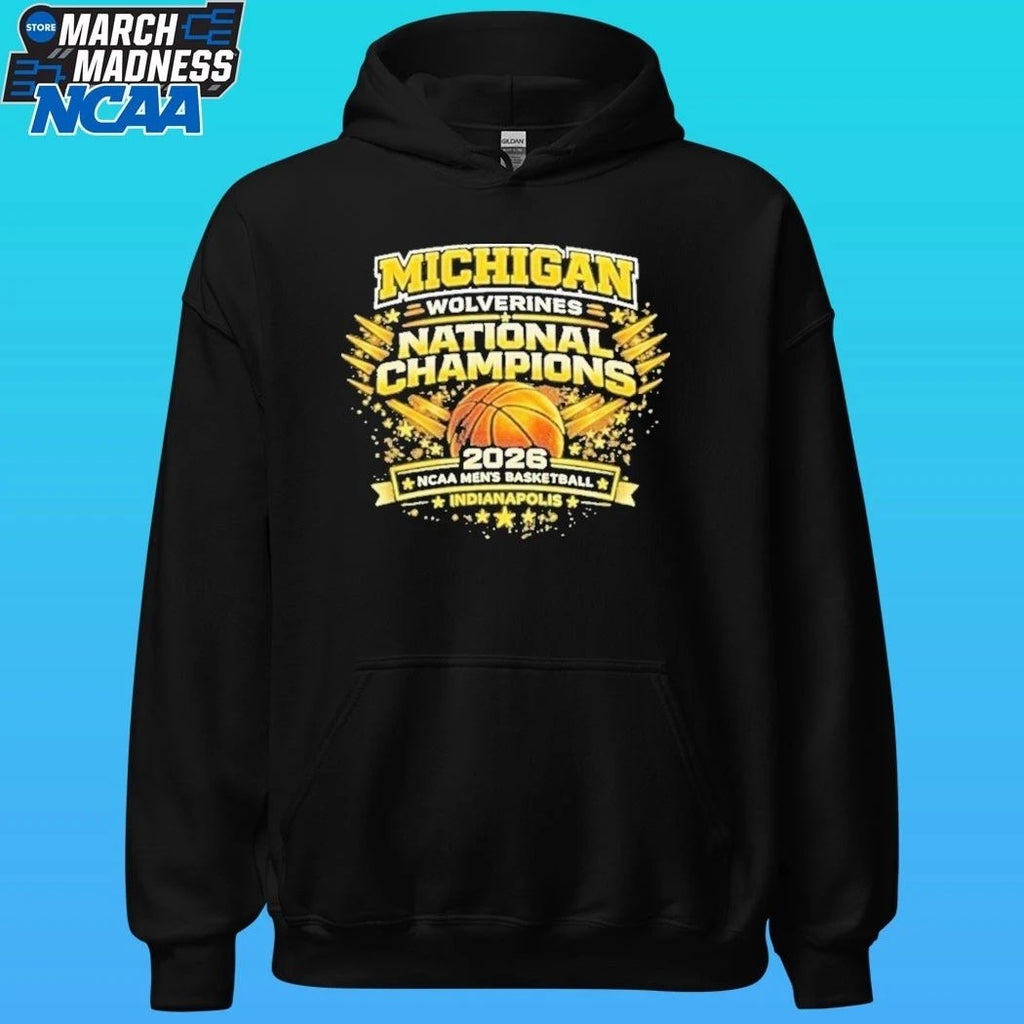 Michigan Wolverines National Champions NCAA Men’s Basketball Indianapolis 2026 Shirt