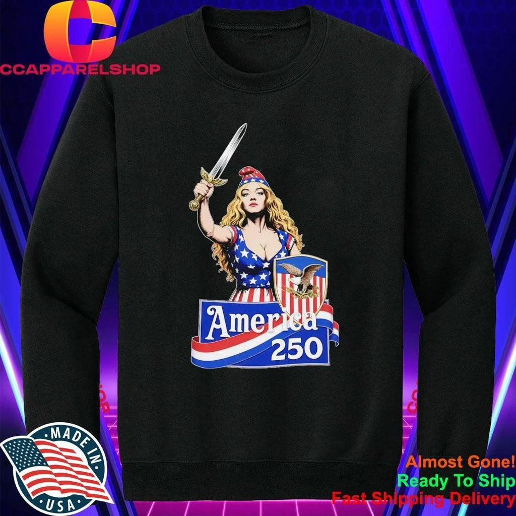 Strong Woman America 250 4th Of July Shirt