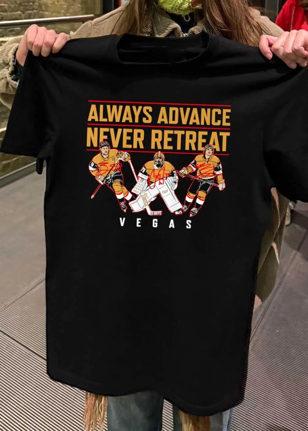 Always Advance Never Retreat Vegas Golden Knights 2023 Stanley Cup Shirt