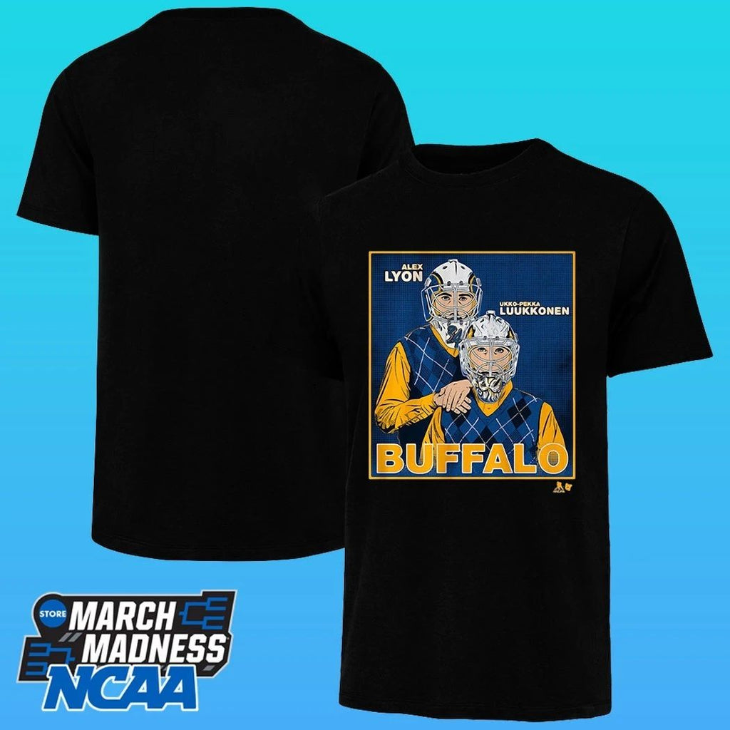 Alex Lyon & Ukko-pekka Luukkonen Buffalo Family Portrait Shirt