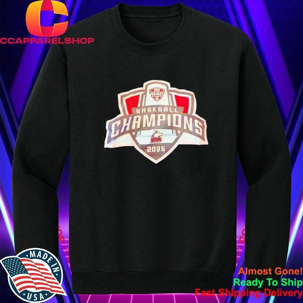 NIU Huskies MAC Baseball Champions 2026 1946 MAC Baseball Champions 2026 Shirt