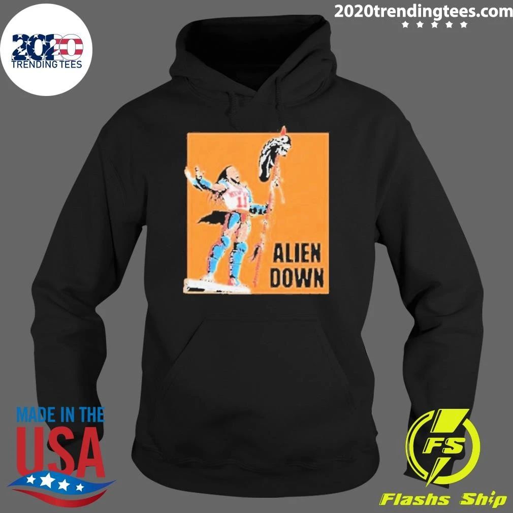 Jalen Brunson Spurs Wemby Alien Down Shirt