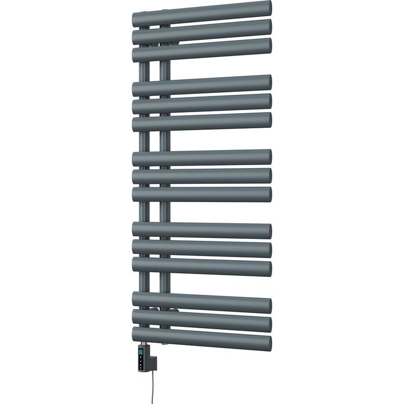 Percival – Anthracite Electric Towel Rail H1120mm x W500mm 500w Thermostatic WIFI