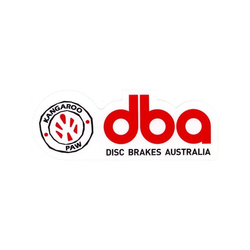 DBA – Disc Brakes Australia Kangaroo Paw Sticker White 13x5x0.01 cm STICKER-0004