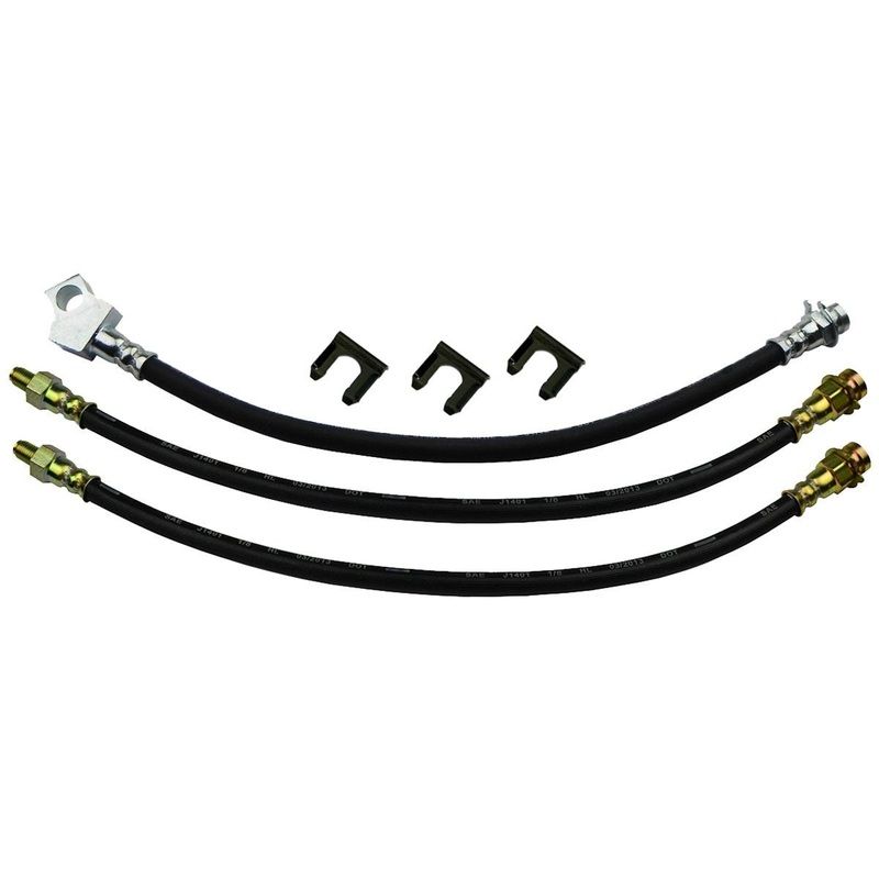 1965-66 Ford Mustang – Front Disc Brakes Rear Drum Hose 6 pc Kit