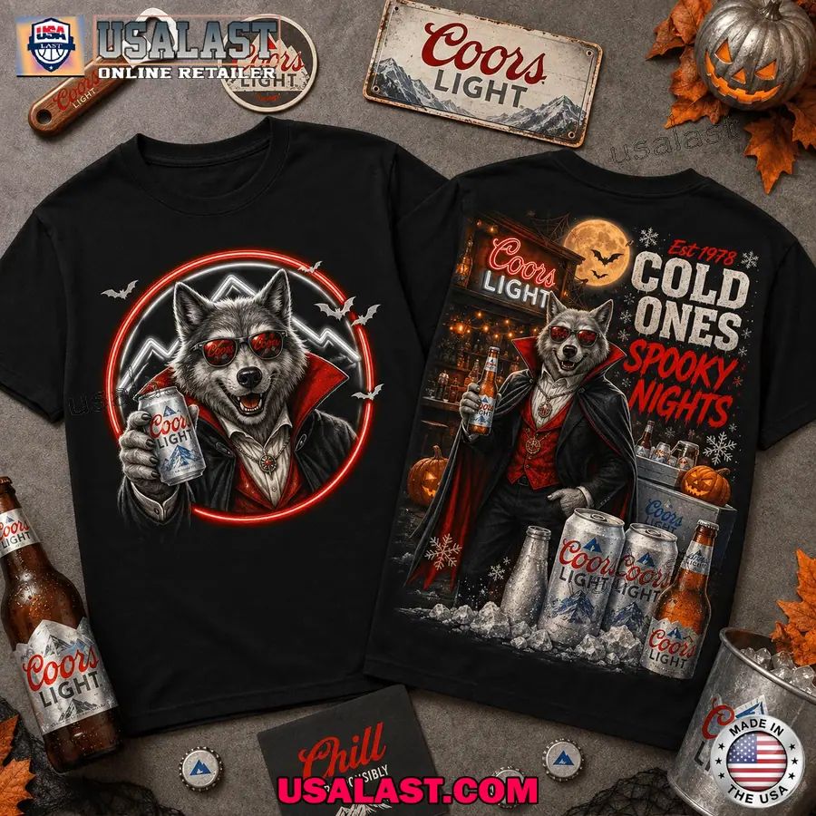 Coors Light Cold Ones Spooky Night Halloween 2026 T-Shirt
