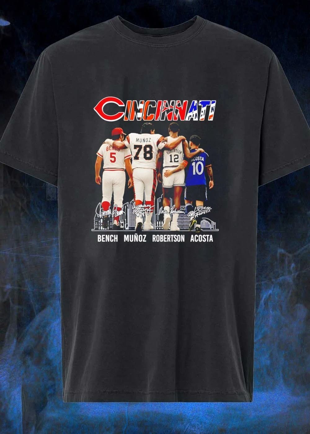 Cincinnati Bench 5 Munoz 78 Robertson 12 Acosta 10 shirt