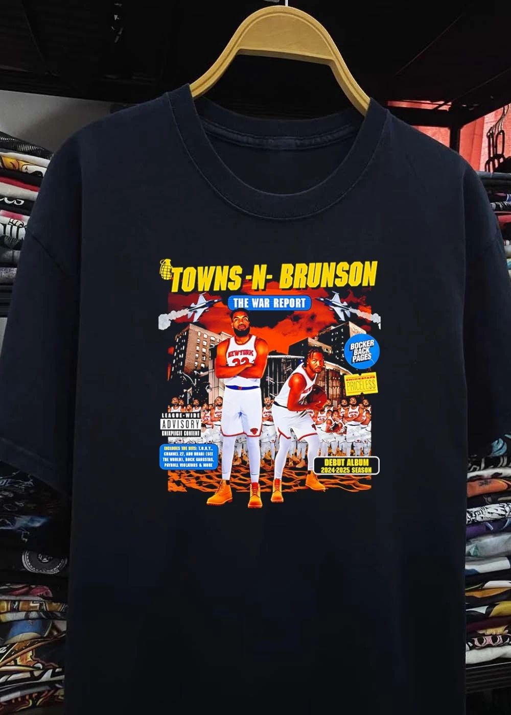 Towns-N-Brunson The War Report Knicks T-Shirt