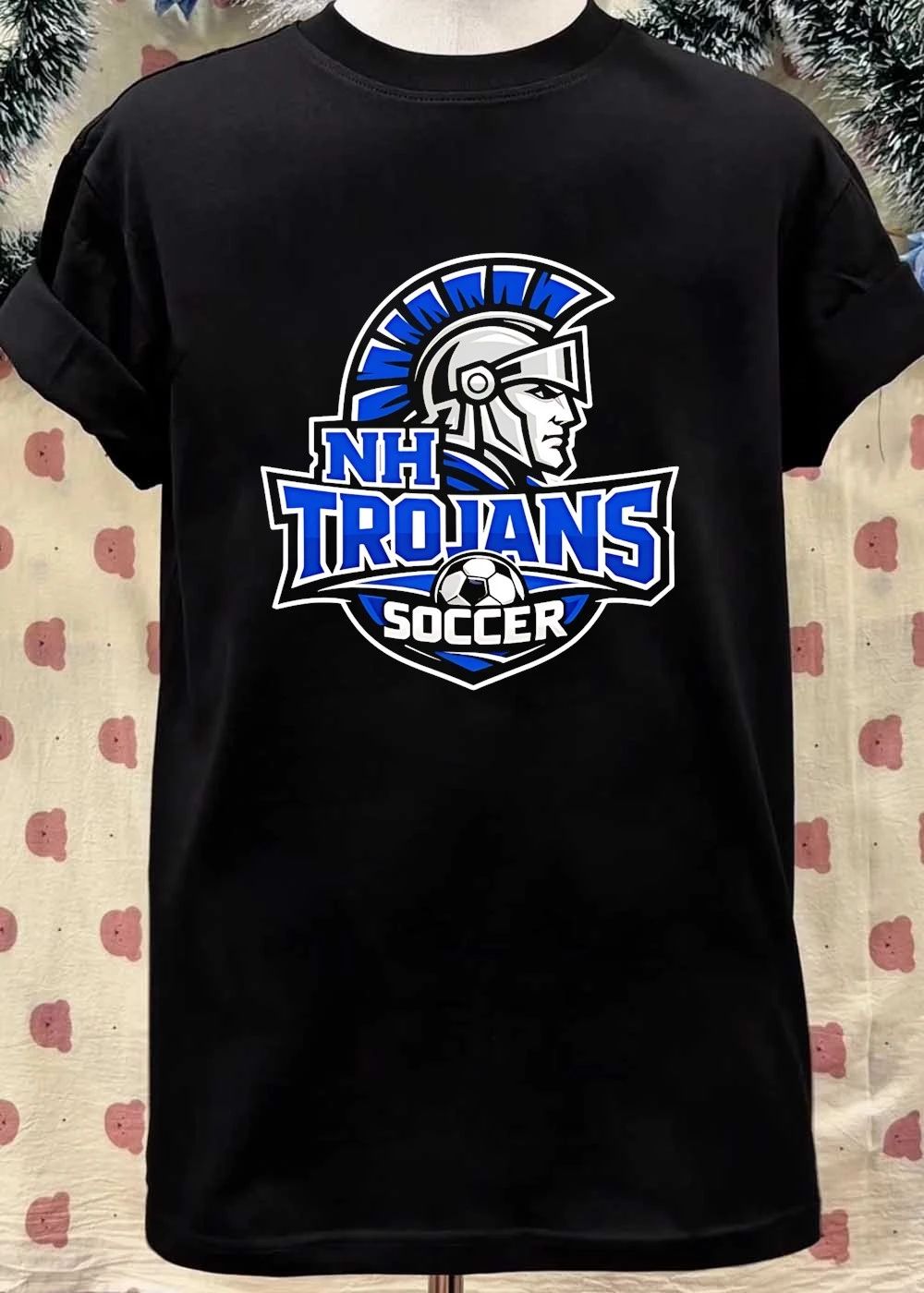 NH Trojans Soccer Logo Spirit Apparel Shirt