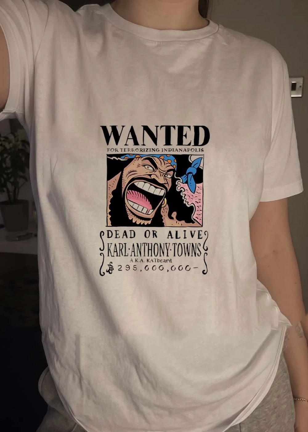 A.K.A. KATbeard Wanted for Terrorizing Indianapolis Karl-Anthony Towns Shirt