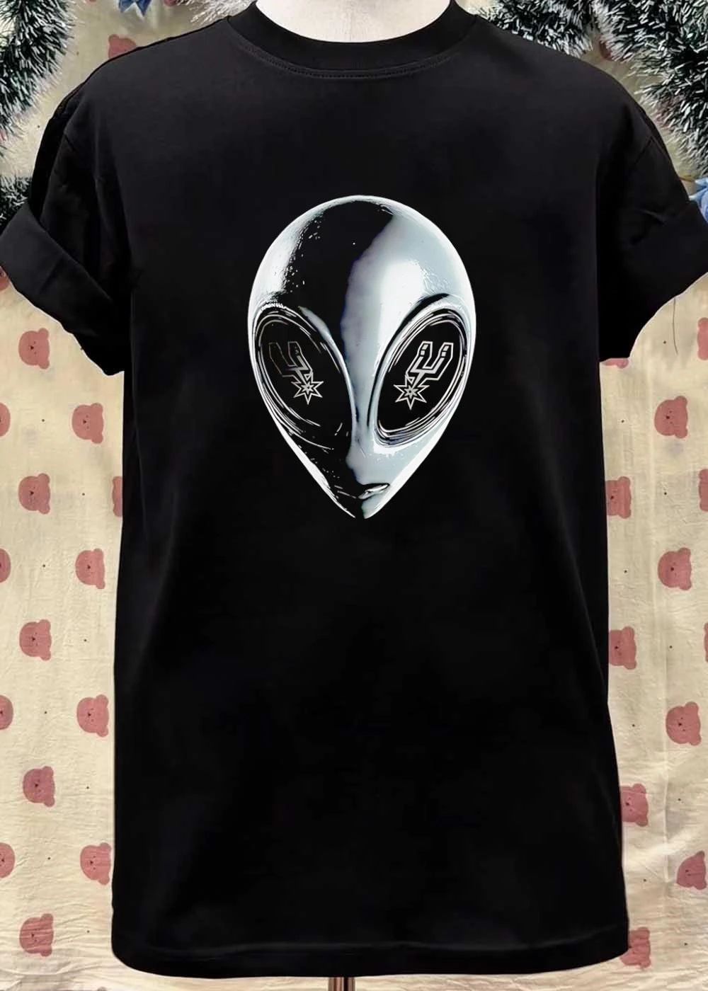 San Antonio Spurs Logo Eyes Alien Head Mascot shirt
